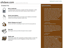 Tablet Screenshot of ohdave.com